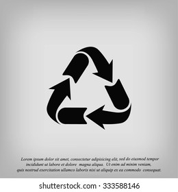 Recycle sign icon