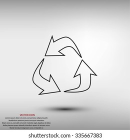 Recycle sign icon