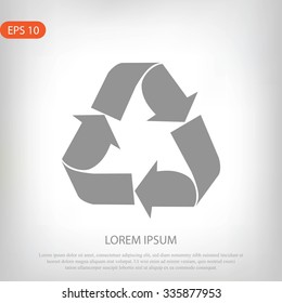 Recycle sign  icon