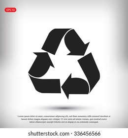 Recycle sign  icon