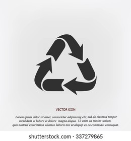 Recycle sign icon
