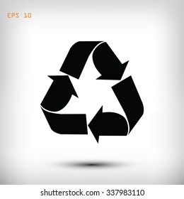 Recycle sign  icon