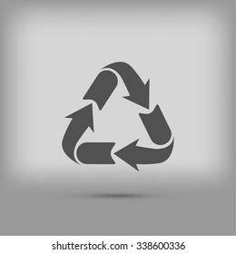 Recycle sign icon