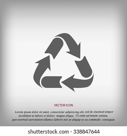 Recycle sign icon