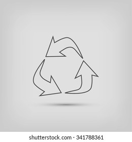 Recycle sign icon