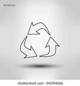 Recycle sign icon