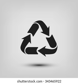 Recycle sign icon