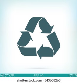 Recycle sign  icon