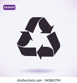 Recycle sign  icon
