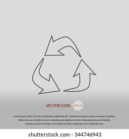 Recycle sign icon