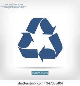 Recycle sign  icon