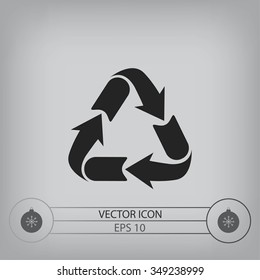 Recycle sign icon
