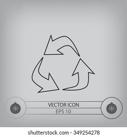 Recycle sign icon