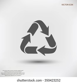 Recycle sign icon