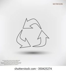 Recycle sign icon