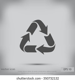 Recycle sign icon