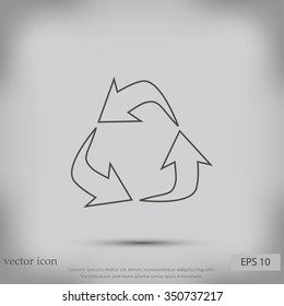 Recycle sign icon