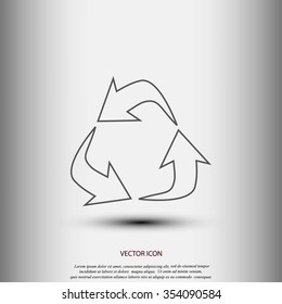 Recycle sign icon