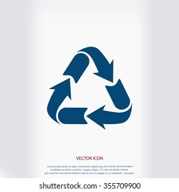 Recycle sign icon
