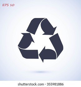 Recycle sign  icon