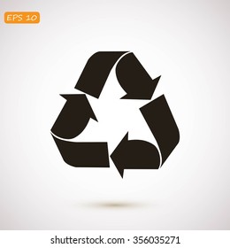 Recycle sign  icon