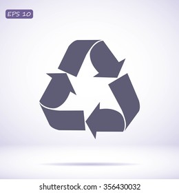 Recycle sign  icon