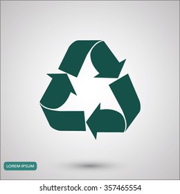 Recycle sign  icon