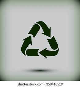 Recycle sign icon