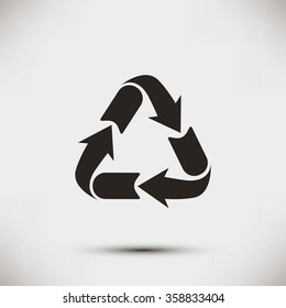 Recycle sign icon