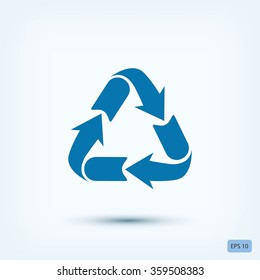 Recycle sign icon