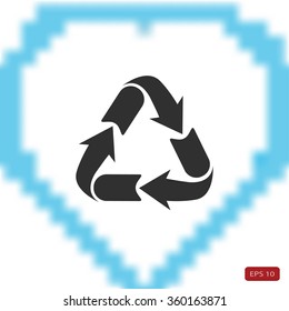 Recycle sign icon