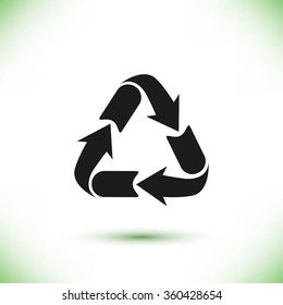 Recycle sign icon