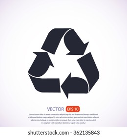 Recycle sign  icon