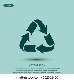 Recycle sign icon
