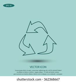 Recycle sign icon