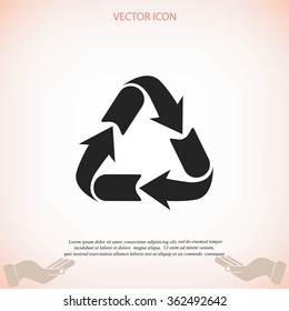 Recycle sign icon
