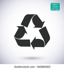 Recycle sign  icon