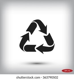 Recycle sign icon