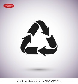 Recycle sign icon