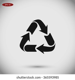 Recycle sign icon
