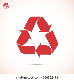 Recycle sign  icon