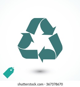 Recycle sign  icon