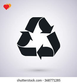 Recycle sign  icon