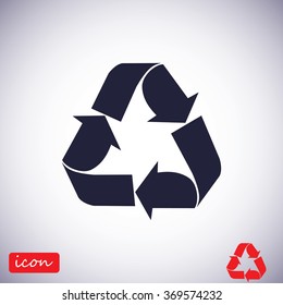 Recycle sign  icon