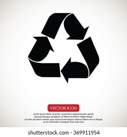 Recycle sign  icon