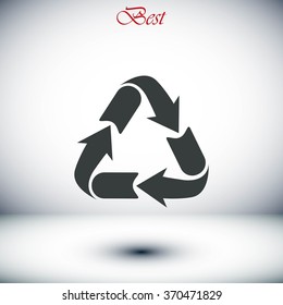 Recycle sign icon