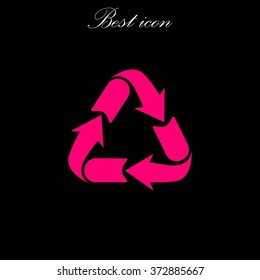 Recycle sign icon