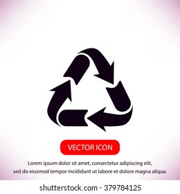 Recycle sign icon