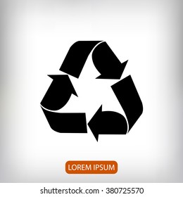 Recycle sign  icon