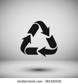 Recycle sign icon